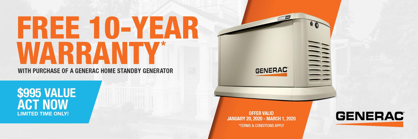 Homestandby Generator Deal | Warranty Offer | Generac Dealer | S Liberty, TX